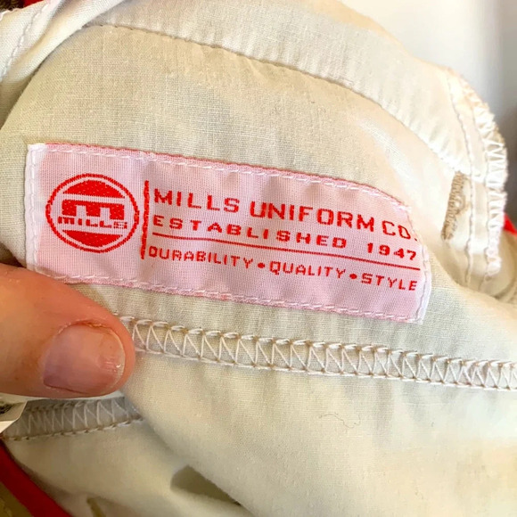 NWOT Kids or teen MILLS UNIFORM CO. khaki shorts prep sz 30 9” inseam like new - Picture 7 of 7